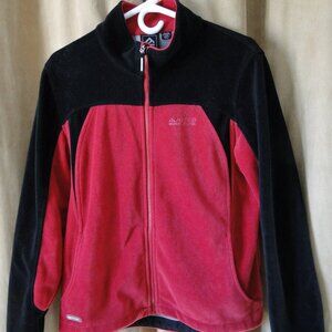 Vintage Black Mountain Women's Fuchsia Zip Up Fleece, XXL
